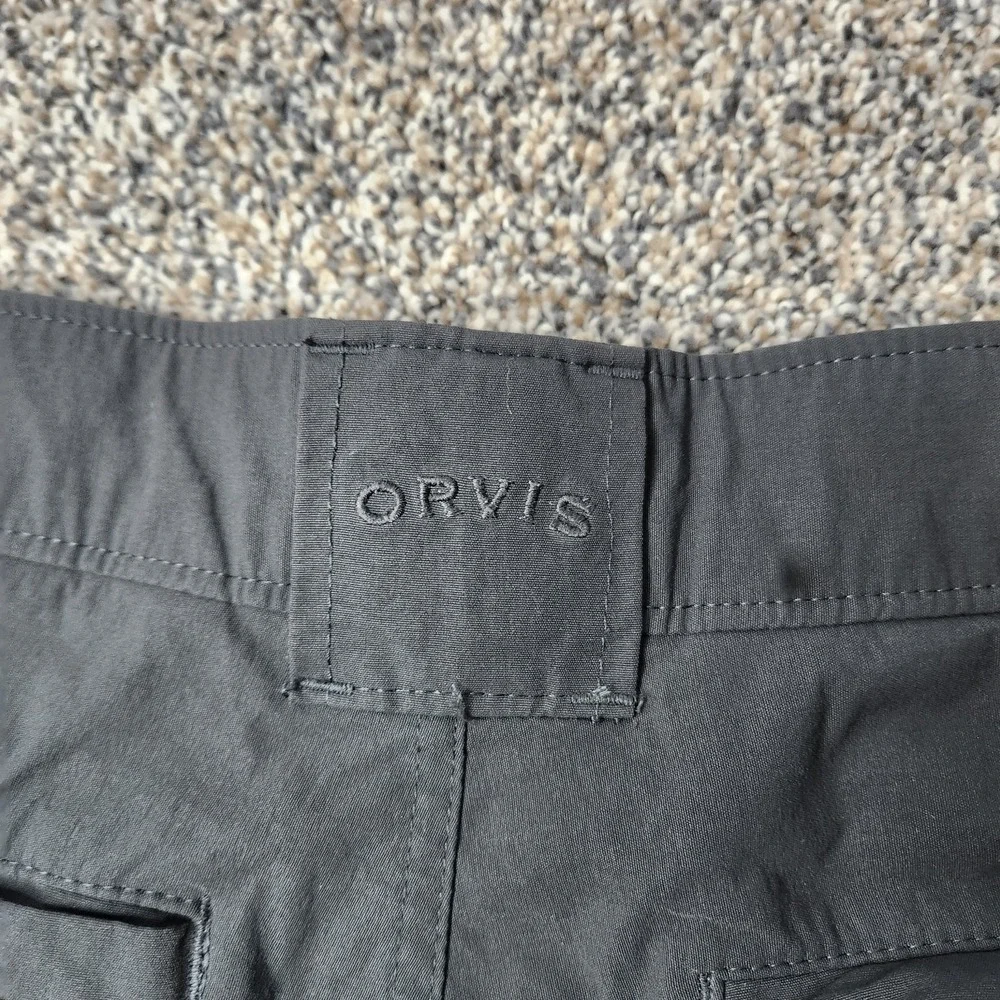 Orvis Shorts Adult 38 Gray Nylon Cargo Pockets Casual Lightweight Mens‎ * Hiking